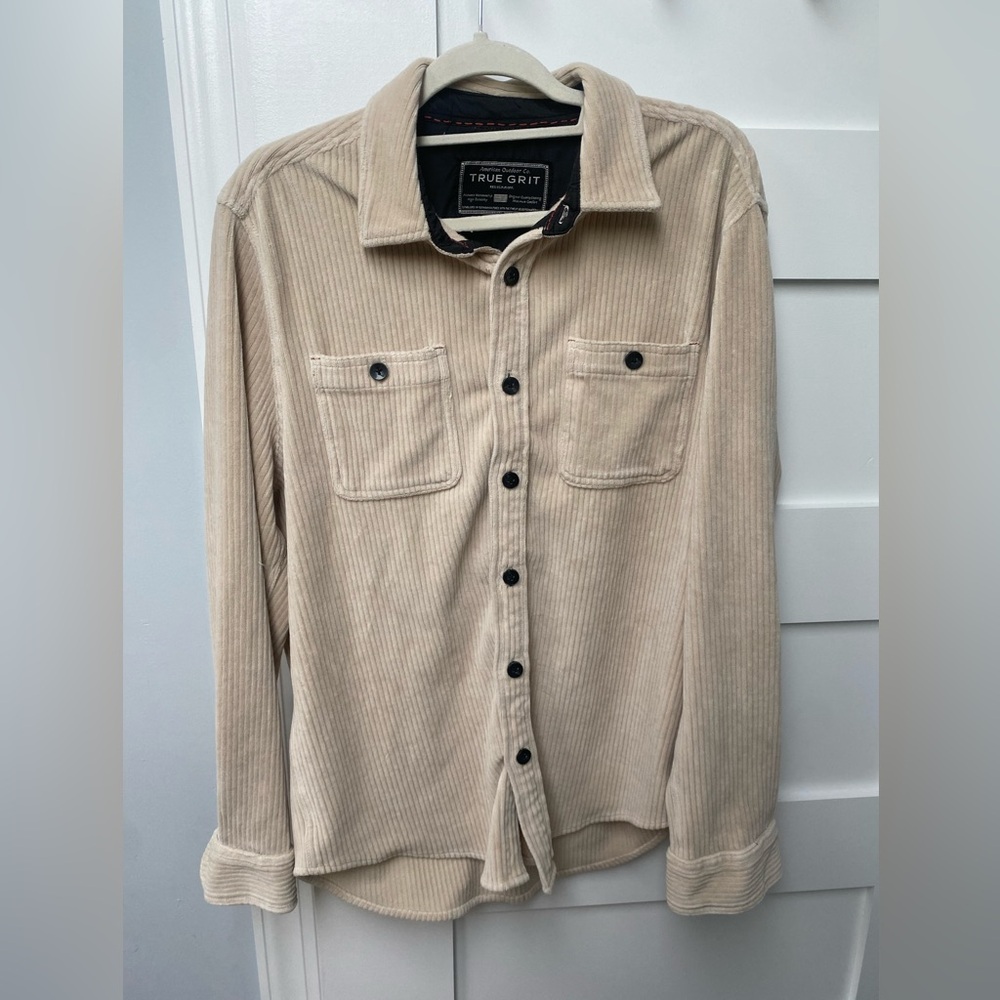 True Grit men’s Beige corduroy jacket